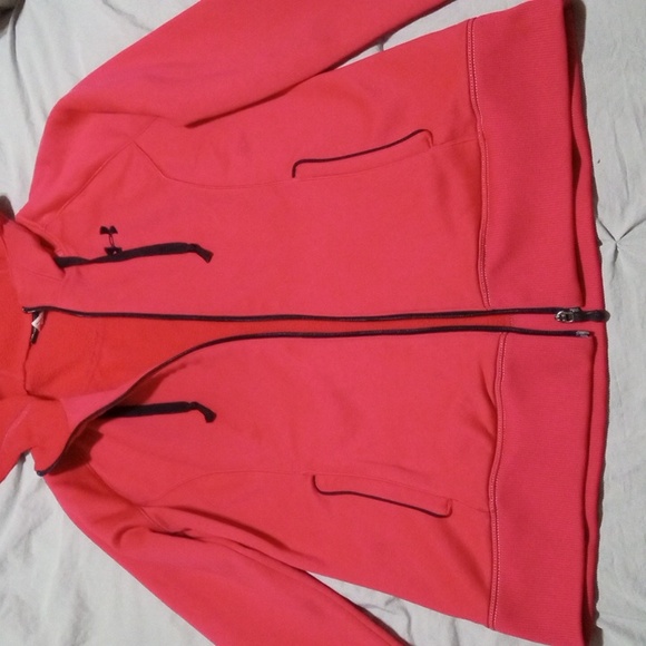Under Armour Girls Medium Pink Hooded Jacket - Picture 3 of 12